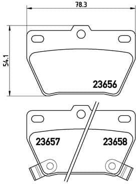 Brake Pad Set, disc brake PRIME LINE P83057