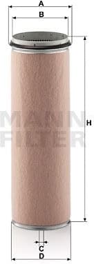 Secondary Air Filter CF1600