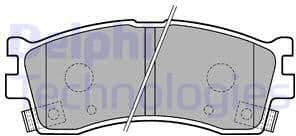 Brake Pad Set, disc brake LP1702