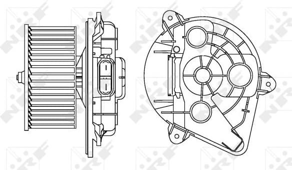 Interior Blower EASY FIT 34156