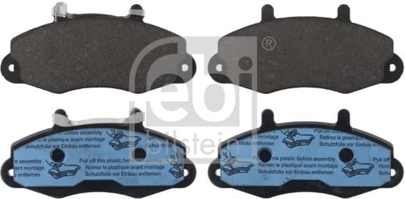 Brake Pad Set, disc brake 116069