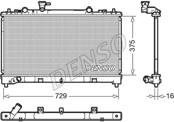 Radiator, engine cooling DRM44038