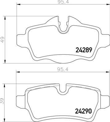Brake Pad Set, disc brake PRIME LINE P06103