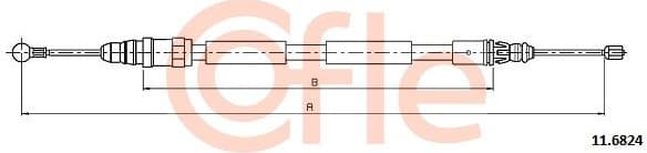 Cable handbrake 11.6824