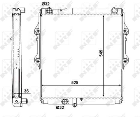 Radiator, engine cooling EASY FIT 56152