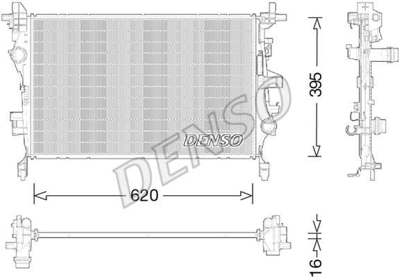 Radiator, engine cooling DRM09044