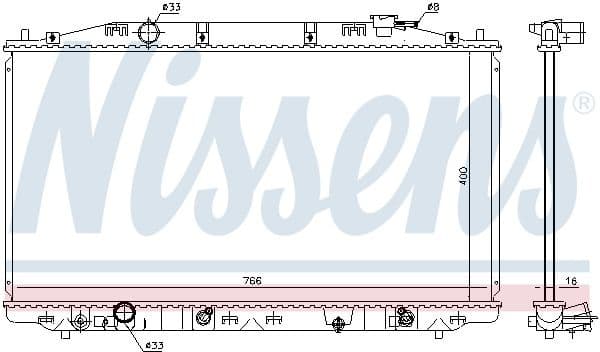 Radiator, engine cooling ** FIRST FIT ** 68096