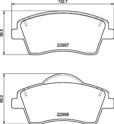 Brake Pad Set, disc brake PRIME LINE P86033
