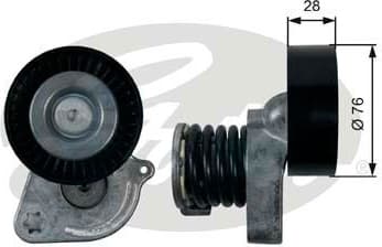 Belt Tensioner, V-ribbed belt DriveAlign™ T39207