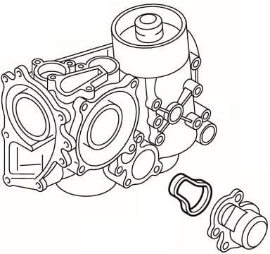 Gasket, oil cooling thermostat 339.870