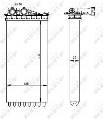 Heat Exchanger, interior heating 54333