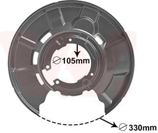 Splash Guard, brake disc 0627373