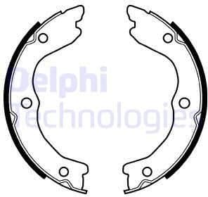 Brake Shoe Set, parking brake LS2038
