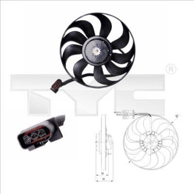 Fan, air conditioning condenser 837-0022