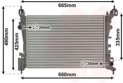 Radiator, engine cooling 37002574
