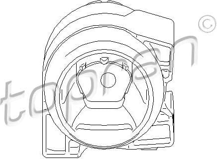 Mounting, engine 407 830