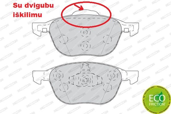 Brake pads front, Top Quality FDB4319