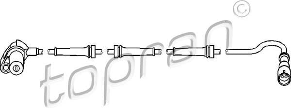 Sensor, wheel speed 111 076