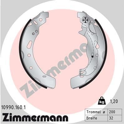 Brake Shoe Set 10990.160.1
