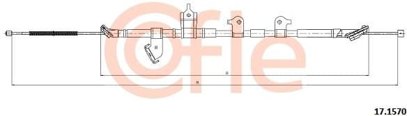 Cable Pull, parking brake 17.1570