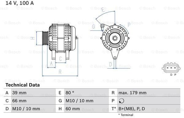 Alternator 0986083970