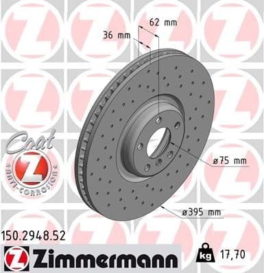 Brake Disc SPORT BRAKE DISC Z 150.2948.52