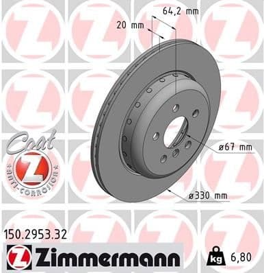 Brake Disc FORMULA F 150.2953.32