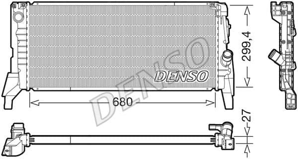 Radiator, engine cooling DRM05119