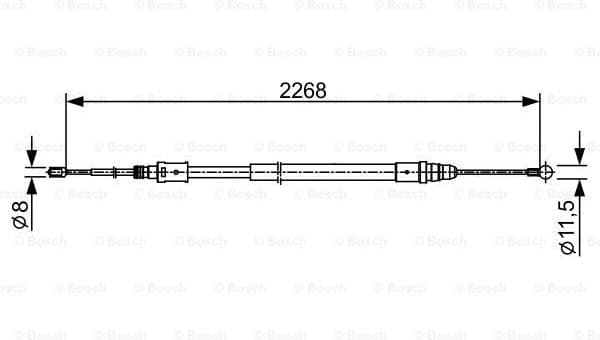 Cable Pull, parking brake 1987482409