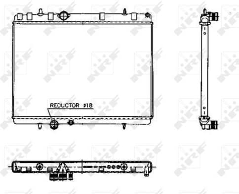 Radiator, engine cooling 50436