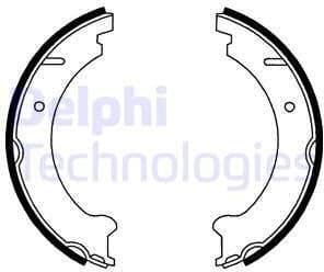 Brake Shoe Set, parking brake LS1781