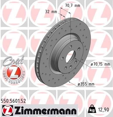 Brake Disc SPORT BRAKE DISC Z 550.5601.52