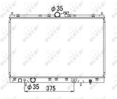 Radiator, engine cooling 53690