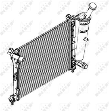 Radiator, engine cooling 58429