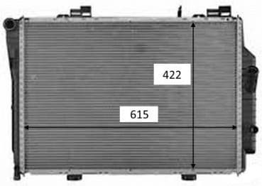 Radiator, engine cooling 58489