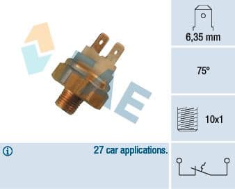 Temperature Switch, coolant warning lamp 35450