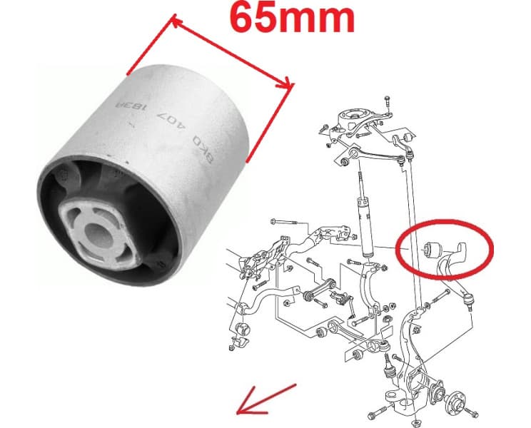 Silentblock front axle 87-07506