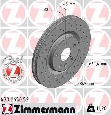 Brake Disc SPORT BRAKE DISC Z 430.2650.52