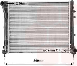 Radiator, engine cooling 17002346