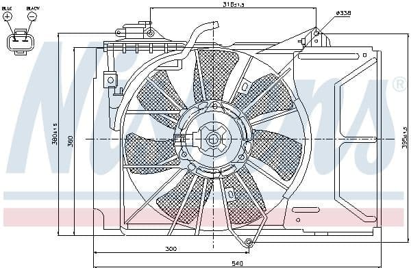 Fan, engine cooling 85328
