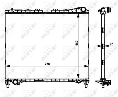 Radiator, engine cooling 59174