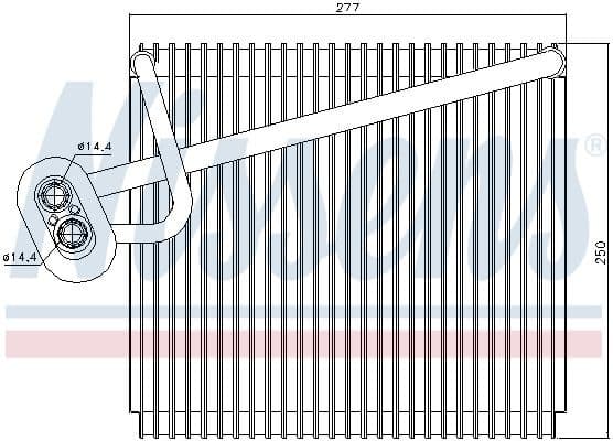 Evaporator, air conditioning 92289
