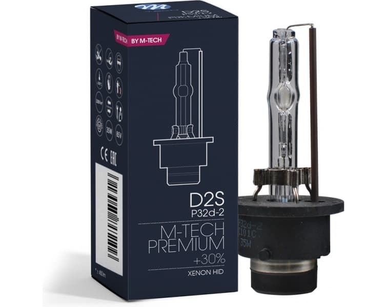 Lemputė M-TECH Xenon D2S, 6000K - D2S-6000-PREM (M-TECH) - Autoera