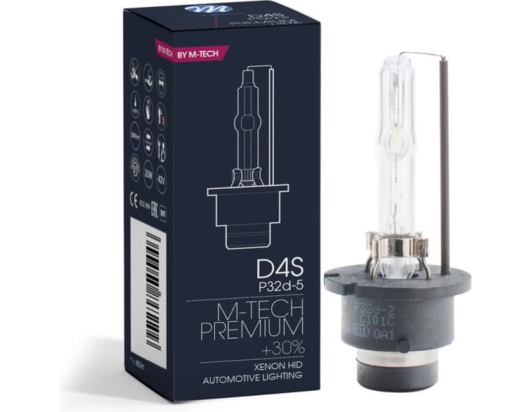 Lemputė M-TECH Xenon D4S, 4300K - D4S-4300-PREM (M-TECH) - Autoera