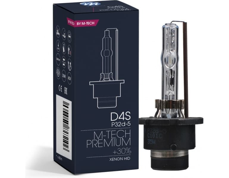 Lemputė M-TECH Xenon D4S, 6000K - D4S-6000-PREM (M-TECH) - Autoera