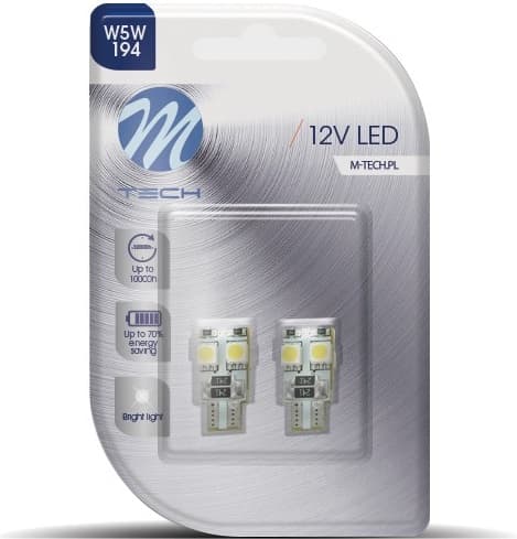 Lemputės MTECH W5W 2xLED - LB313W-MTH (M-TECH) - Autoera