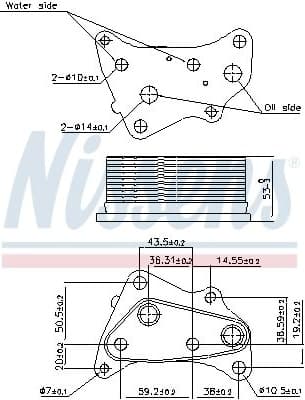 Oil Cooler, engine oil 91202
