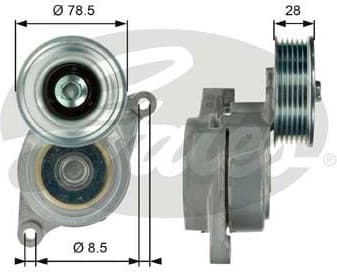 Belt Tensioner, V-ribbed belt DriveAlign™ T39103