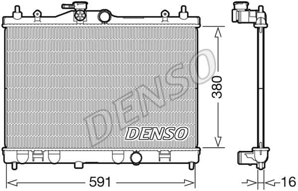Radiator, engine cooling DRM46040