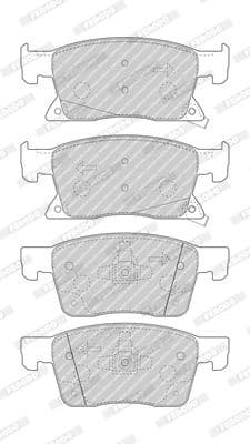 Brake pads front, Top Quality FDB4934